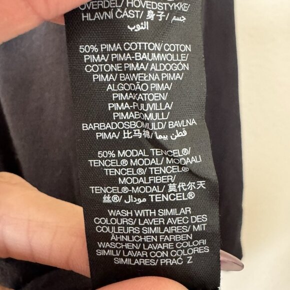 Sweaty Betty Long Sleeve Black T Shirt Size 12 Large Athleisure - Picture 6 of 8